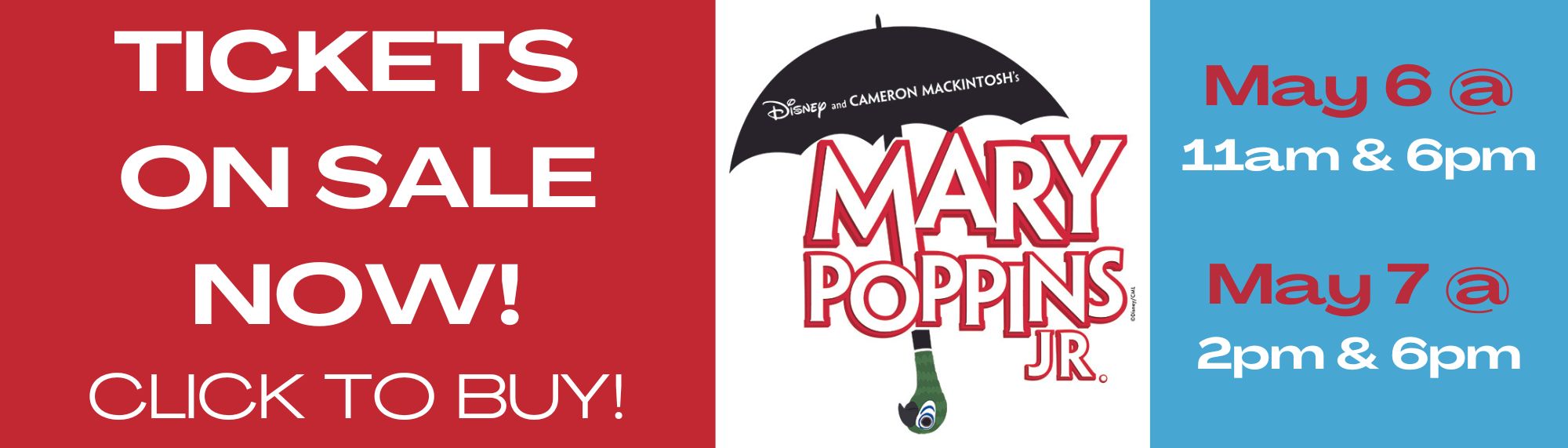 Mary Poppins Tickets On Sale Now